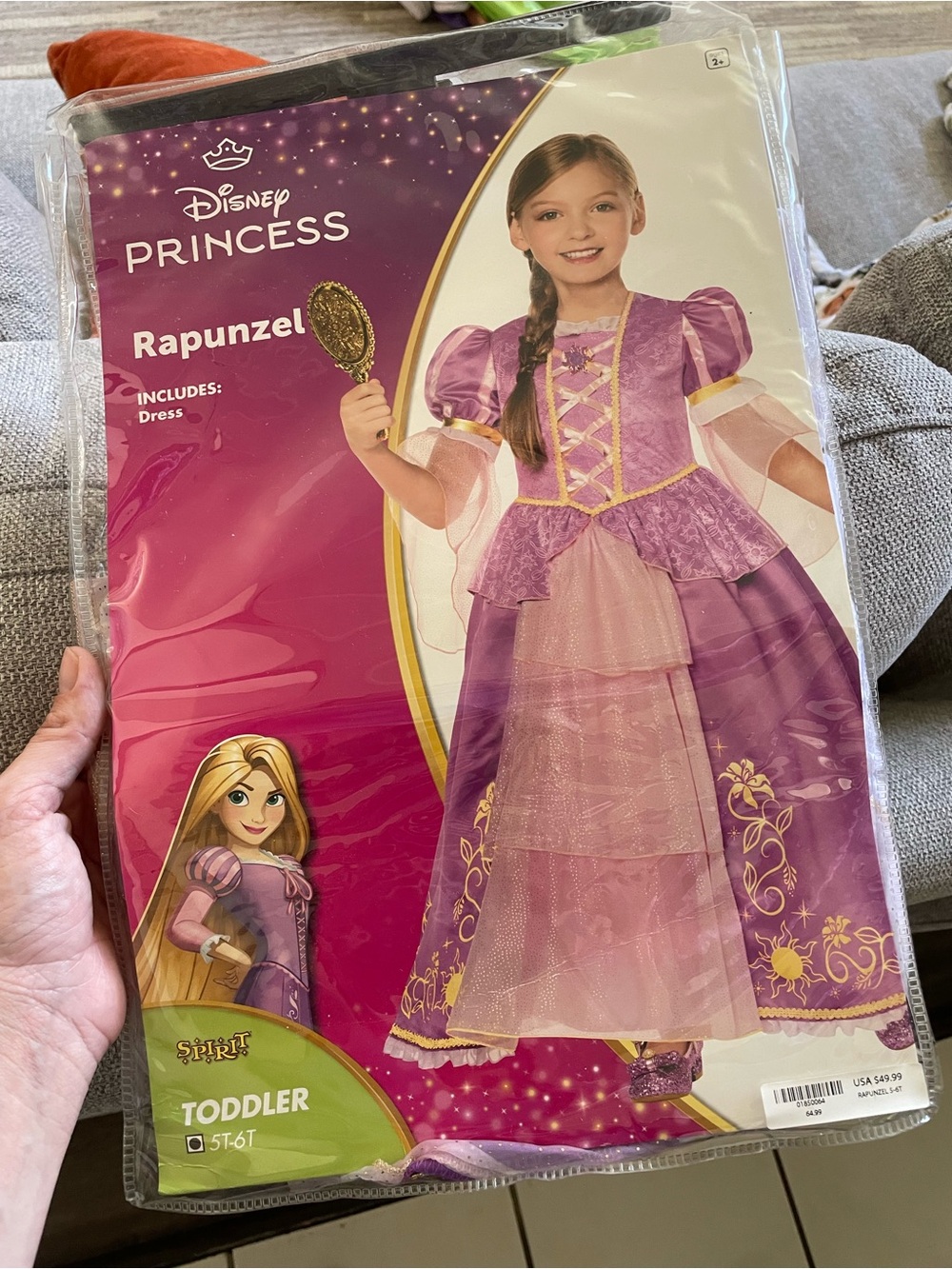 Spirit Disney Princess Rapunzel Toddler Costume - Purple and Pink
